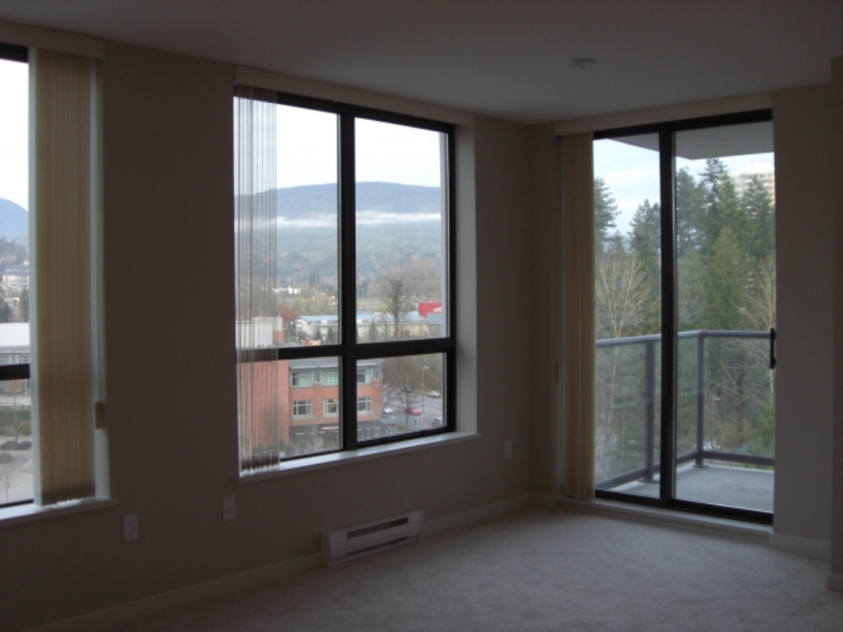 Living Room at 1002 - 2979 Glen Dr, Coquitlam Center, Coquitlam